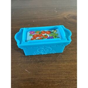 Vintage Klip Koop Rapunzel pony Blue Trough  Plastic Toy Accessory